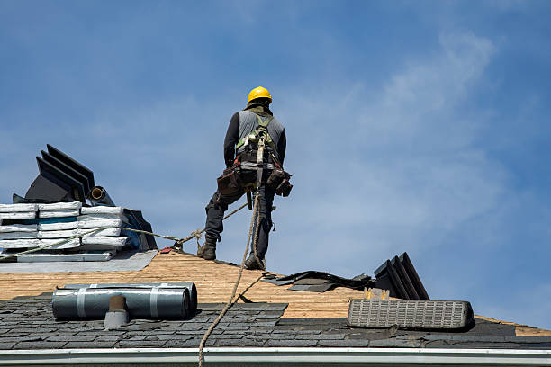 Professional Roofing technician working in East Texas, PA